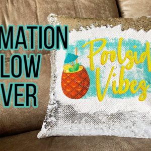 How to Sublimate On a Sequin Pillow | Sublimation for Beginners