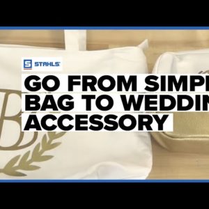 How to Turn a Bag into the Perfect Bridal Accessory with Metallic HTV