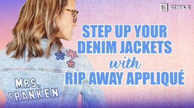 How to Upgrade a Denim Jacket with Embroidery & Rip Away Appliqué