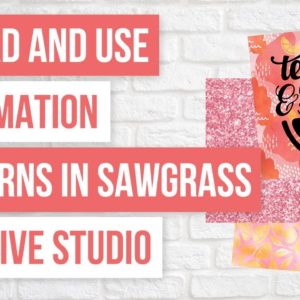 🔥How to Upload and Use Sublimation Patterns in Sawgrass Creative Studio