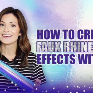 How to Use HTV to Create an AMAZING Faux Rhinestone Effect