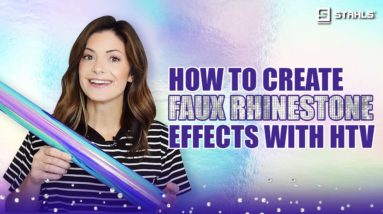 How to Use HTV to Create an AMAZING Faux Rhinestone Effect