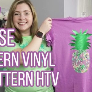 How To Use Patterned HTV and Patterned Vinyl Using Cricut