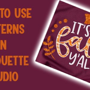 How to Use Patterns in Silhouette Studio