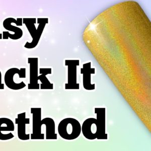 How To Use Tack It Method for Glitter Epoxy Tumblers