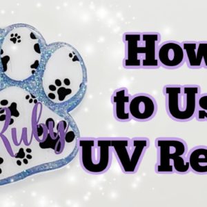 How to Use UV Resin and Glitter on Acrylic Keychains