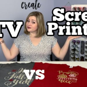 HTV (Heat Transfer Vinyl) vs Screen Printing