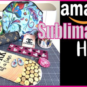 Amazon Sublimation Haul | Purse, Mug, Can Cooler, Air Freshener, Earrings, Wine Bag, Seat Belt Cover