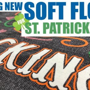 Layering New Soft Flock HTV on Saint Paddy's Day T-Shirt