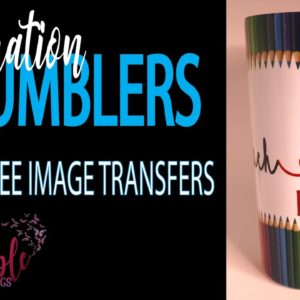 How to Sublimate a Full Wrapped Image Tumbler to Prevent Ghosting | Sublimation for beginners.