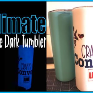 Sublimation 20oz Skinny Glow in the Dark Tumbler | How to sublimate w/shrink wrap & Convection Oven