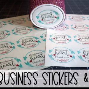 Quick & Easy Stickers Labels for your business & packaging | Step-by-Step Design in Cricut Beginners