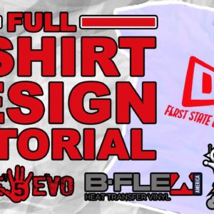 Making A T-Shirt From Start To Finish Using Gimme5 Heat Transfer Vinyl (Unboxing B-Flex HTV)