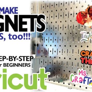 HOW TO MAKE MAGNETS WITH CRICUT FOR BEGINNERS | DESIGN SPACE | PRINT THEN CUT | STICKERS