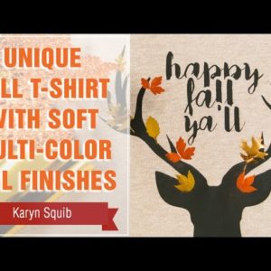 Project Press It: Unique Fall T-Shirt with Soft, Multi-Color Foil Finishes