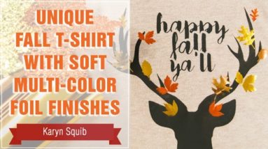 Project Press It: Unique Fall T-Shirt with Soft, Multi-Color Foil Finishes