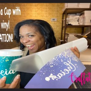 How to Sublimate Michaels/Dollar Tree Tumbler/Cup using laminate, oracal 651 vinyl and sublimation