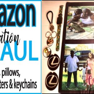 Amazon Sublimation Haul -  Sublimating Apple watch band,  keychains, pillow and car coasters.