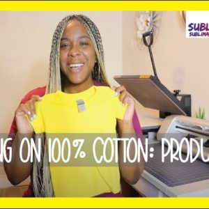 "Sublimation" on 100% Cotton and Dark Shirt | How to Apply SubliCloth from Amazon | Review BEWARE