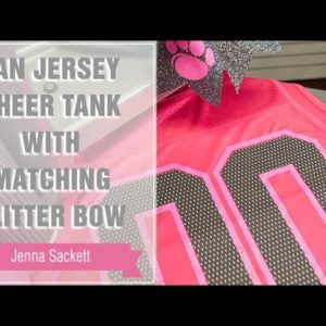 Project Press It: Fan Jersey Cheer Tank with Matching Glitter Bow