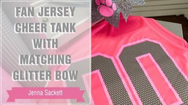 Project Press It: Fan Jersey Cheer Tank with Matching Glitter Bow