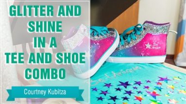 Project Press It: Glitter and Shine in a Tee and Shoe Combo