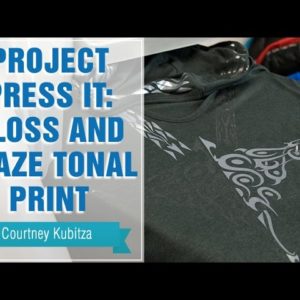 Project Press It: Heat Printing Glossy Tonal Prints on Tri-blends