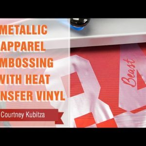 Project Press It: Metallic Apparel Embossing with Heat Transfer Vinyl