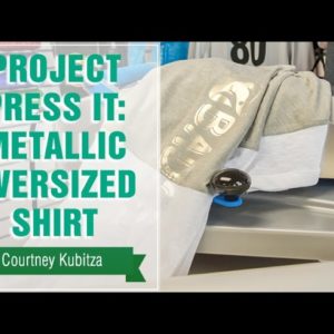 Project Press It: Oversized Shirt with Metallic Heat Transfer Vinyl