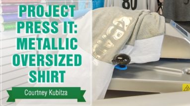 Project Press It: Oversized Shirt with Metallic Heat Transfer Vinyl