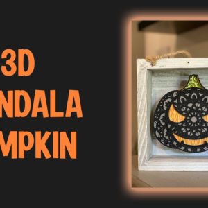 🎃 3D Pumpkin Mandala SVG Cricut Tutorial | How to Make Paper Halloween Crafts