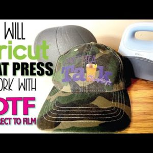 WILL  NEW CRICUT HAT HEAT PRESS WORK WITH DTF | CONVERTED EPSON 8550 DIRECT TO FILM