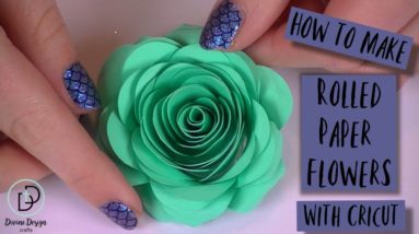 How to Make Rolled Paper Flowers with Cricut | Crazy Crafters Cruise 2019 Highlights