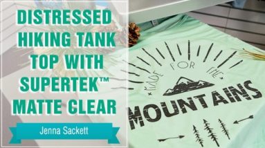 Project Press It: Distressed Heat Transfer Vinyl Tank Top with SuperTEK™ Matte Clear