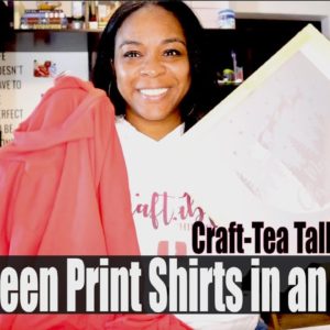 Craft-Tea Talk Tuesdays | Screen Printing 27 Christmas Shirts for My Family with Speedball Kit