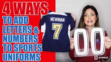 4 Ways to Easily Decorate Sports Uniforms | How to Heat Press Letters & Numbers