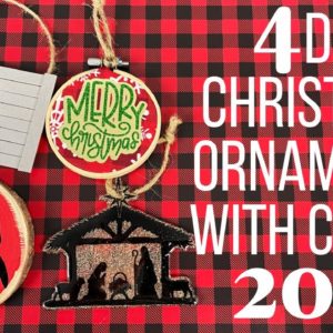 4 Personalized Christmas Ornament Ideas with Cricut | DIY Christmas Ornaments