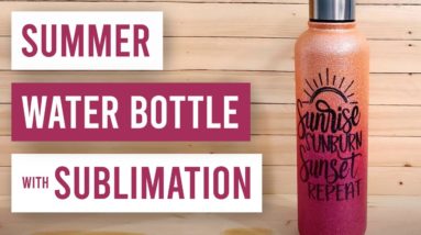 Summer Water Bottle With Sublimation