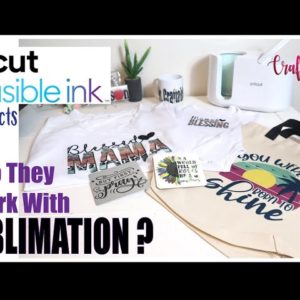 Sublimation using Cricut Infusible Ink Blanks | How to Sublimate Shirts, Mugs, Coasters Tote Bags