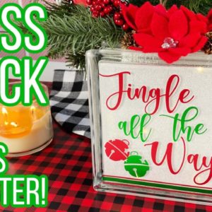 Christmas Glass Block Tutorial | DIY Lighted Glass Block Tutorial with Cricut