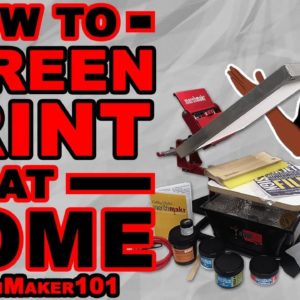 How To Screen Print T-Shirts At Home Using The Best Screen Print Starter Kit (Merch Makr Tutorial)