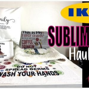 IKEA SUBLIMATION HAUL | SUBLIMATE BATH MATS, RUGS, STORAGE BINS, BLANKETS & PILLOWS