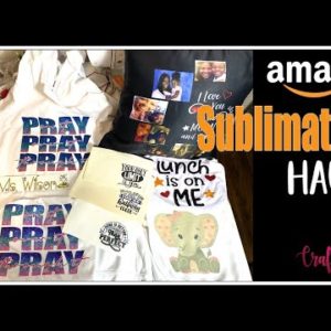 Amazon Sublimation Haul | Sublimate Hoodie, Shirt, Makeup/Pencil Bag, Metal Plate, Pillow & Blanket