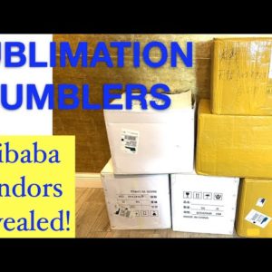 Unboxing Alibaba Bulk Sublimation Tumblers for Small Business Etsy Shop | Vendors Revealed