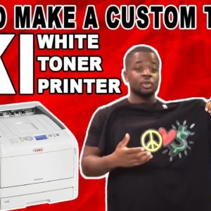 How To Make A Custom T-Shirt Using An Oki White Toner Printer and Forever Laser Dark Transfer  Paper