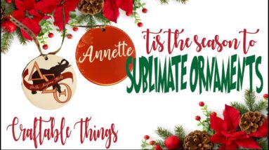 How To Sublimate and Personalize a Christmas Ornament  -  Sublimation Blanks