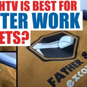 What to Use on a Thick Work Jackets for Winter | Best HTV Option