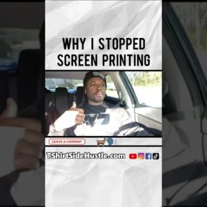 Why I Stopped Screen Printing? | TShirtSideHustle #Shorts