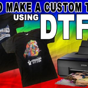 How To Customize T-Shirts With DTF Transfers (Direct To Film Transfers) [DTF Transfer Review PART 1]