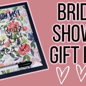 DIY Inexpensive Bridal Shower Gift Idea with Cricut - Dry Erase Menu Board